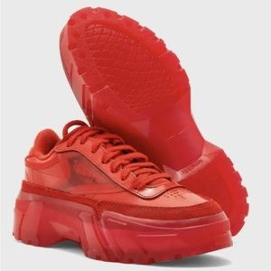 LIMITED EDITION Reebok Club C Cardi B INSTINCT RED Lifestyle Sneakers